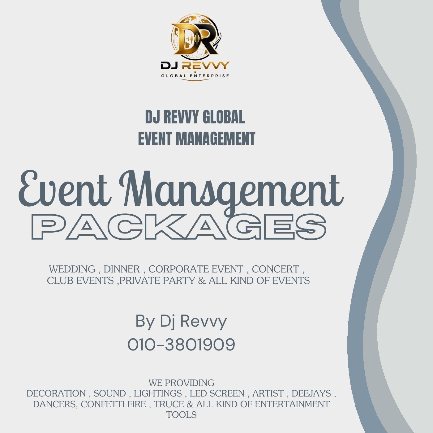 Event management services page 1